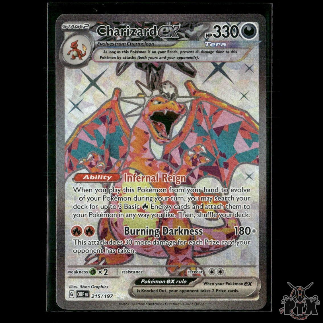 Charizard ex 215/197 SV03: Obsidian Flames NM Pokemon