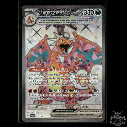 Charizard ex 215/197 SV03: Obsidian Flames NM Pokemon