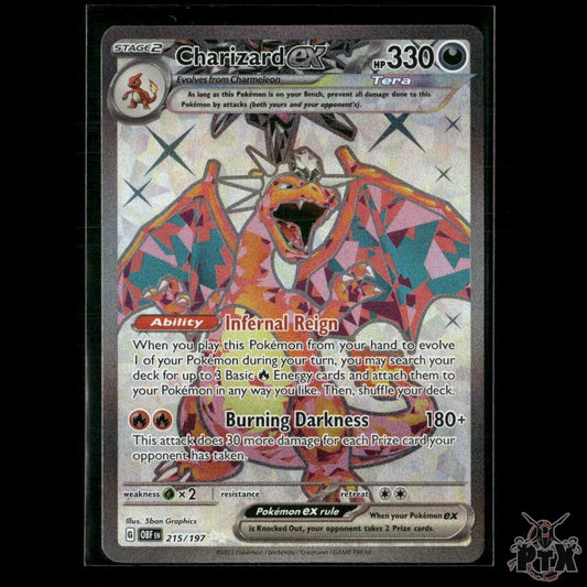 Charizard ex 215/197 SV03: Obsidian Flames NM Pokemon