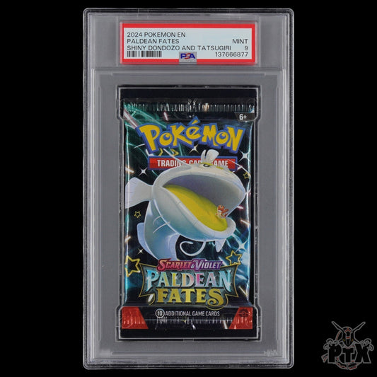 Paldean Fates PSA 9 Booster Pack Dondozo Art Pokemon 2024