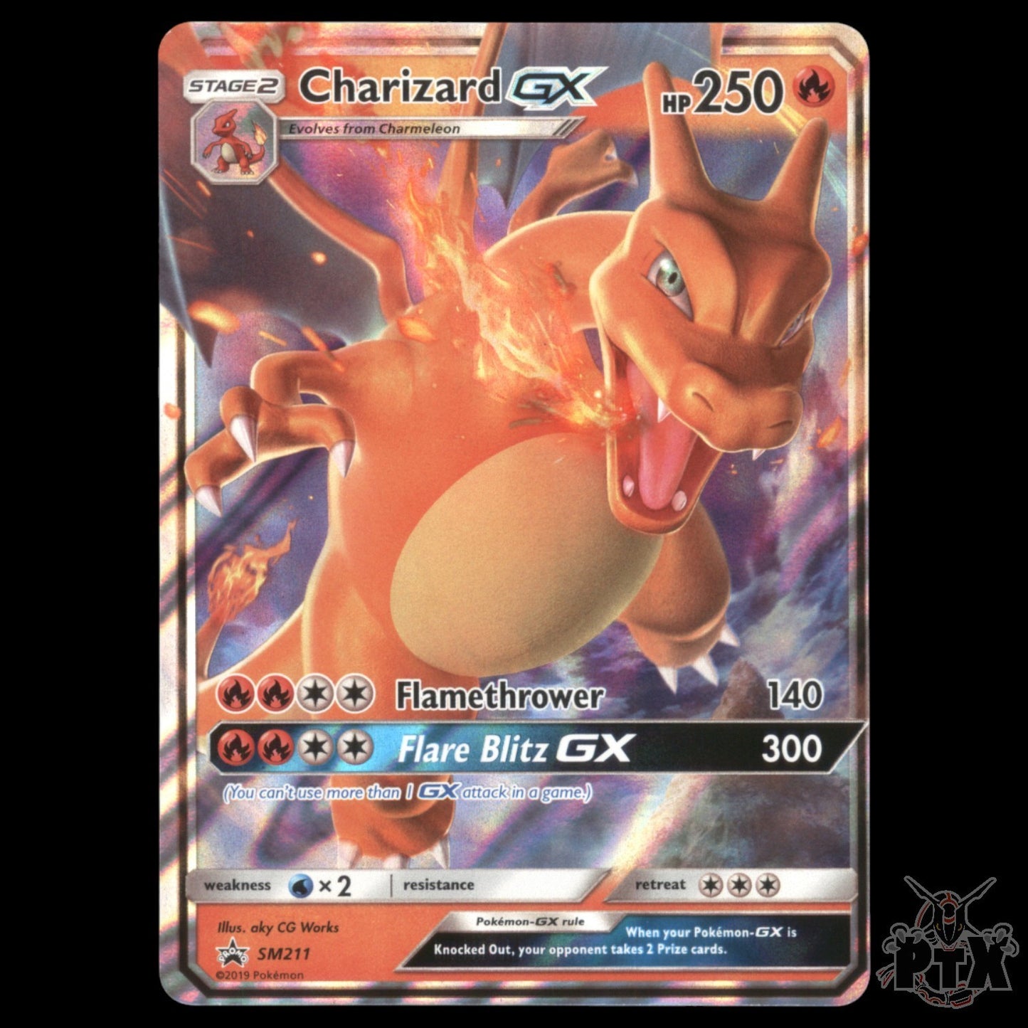 Charizard GX #SM211 Sun & Moon Promo NM/Near Mint Pokemon 2019