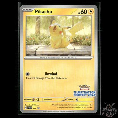 Pikachu (Illustration Contest 2024) 214 SV: Scarlet & Violet Promo NM Pokemon