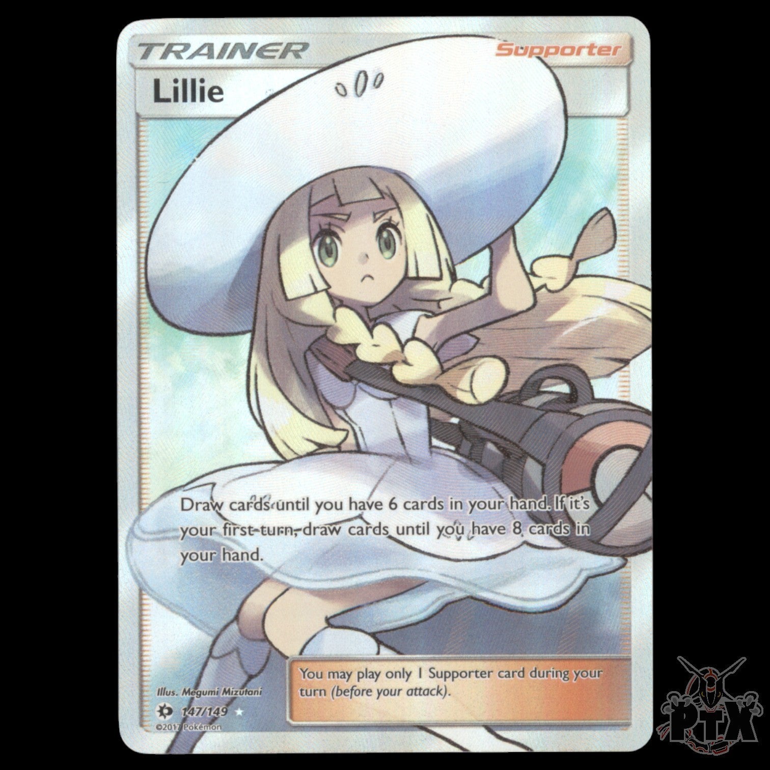 Lillie #147/149 Sun & Moon Base NM/Near Mint Pokemon 2017