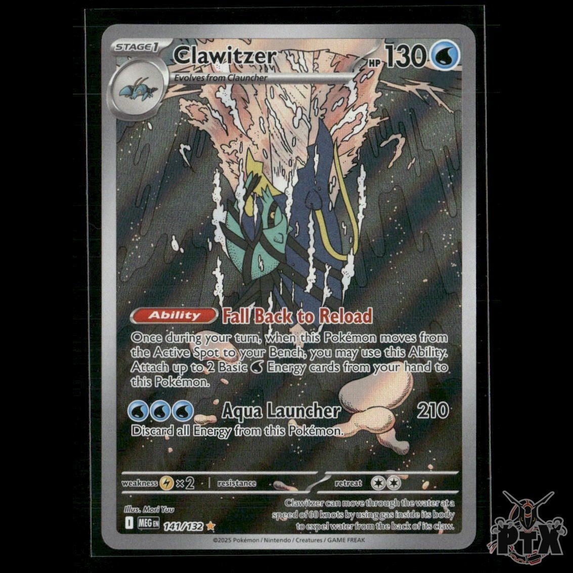Clawitzer 141/132 ME01: Mega Evolution NM Pokemon