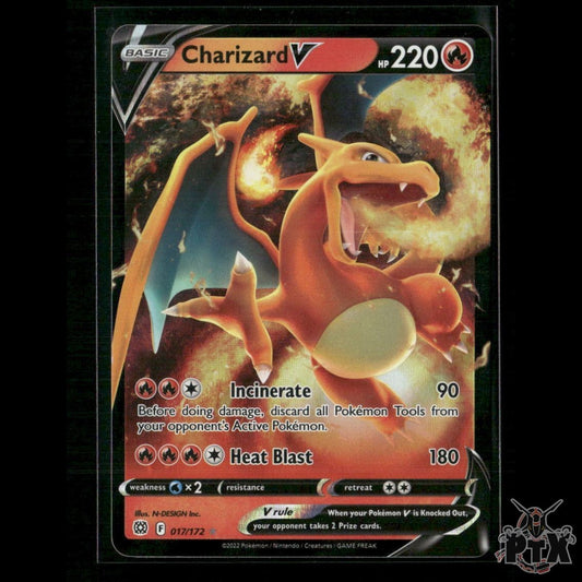 Charizard V 017/172 SWSH09: Brilliant Stars NM Pokemon