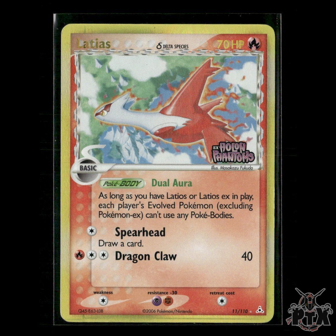 Latias Reverse Holo 11/110 EX Holon Phantoms LP Pokemon