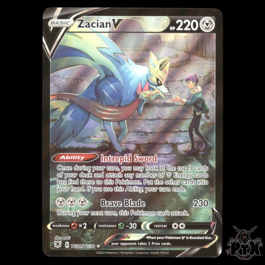 Zacian V #TG21/TG30 Astral Radiance NM/Near Mint Pokemon 2022