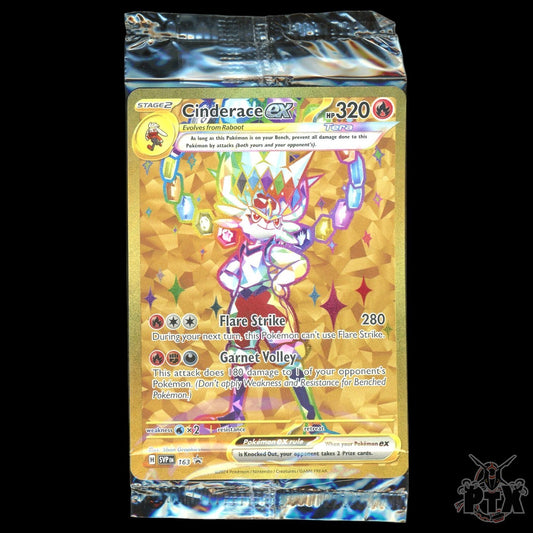 Cinderace ex #163 Terapagos Ultra Premium Collection Sealed Promo Pokemon 2024