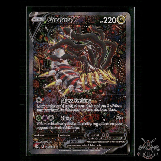 Giratina V (Alternate Full Art) 186/196 Lost Origin NM Pokemon