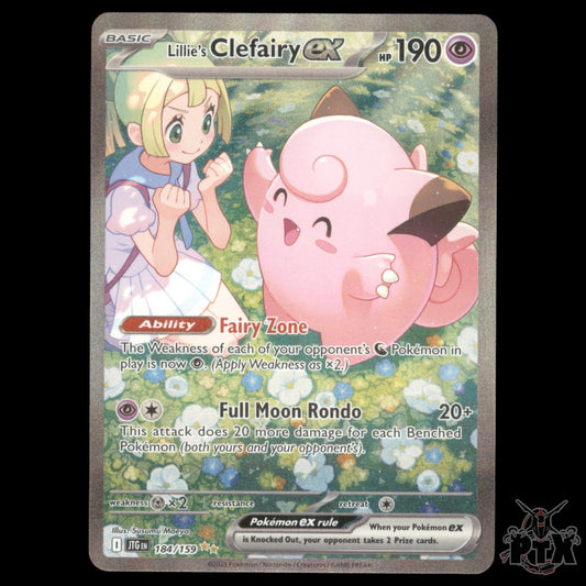 Lillie's Clefairy ex #184/159 Journey Together NM/Near Mint Pokemon 2025