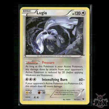 Lugia 78/124 XY - Fates Collide LP Pokemon