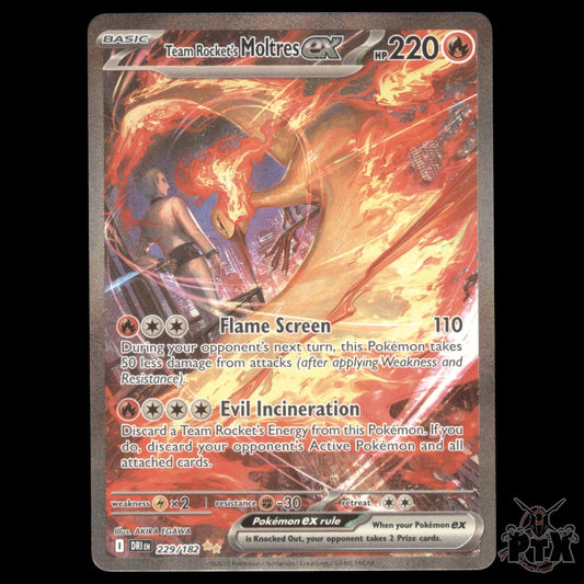 Moltres ex #229/182 Destined Rivals NM/Near Mint Pokemon 2025