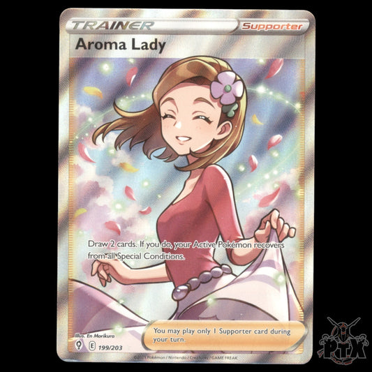 Aroma Lady #199/203 Evolving Skies NM/Near Mint Pokemon 2021