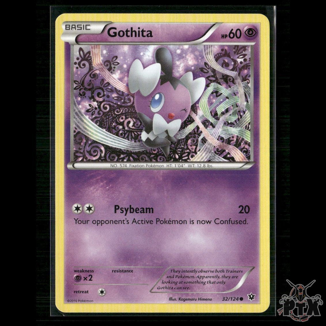 Gothita 32/124 XY - Fates Collide LP Pokemon