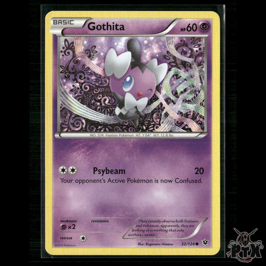 Gothita 32/124 XY - Fates Collide LP Pokemon