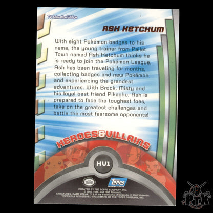 Topps Ash Ketchum HV1 Foil Series 1 Pokemon 2000