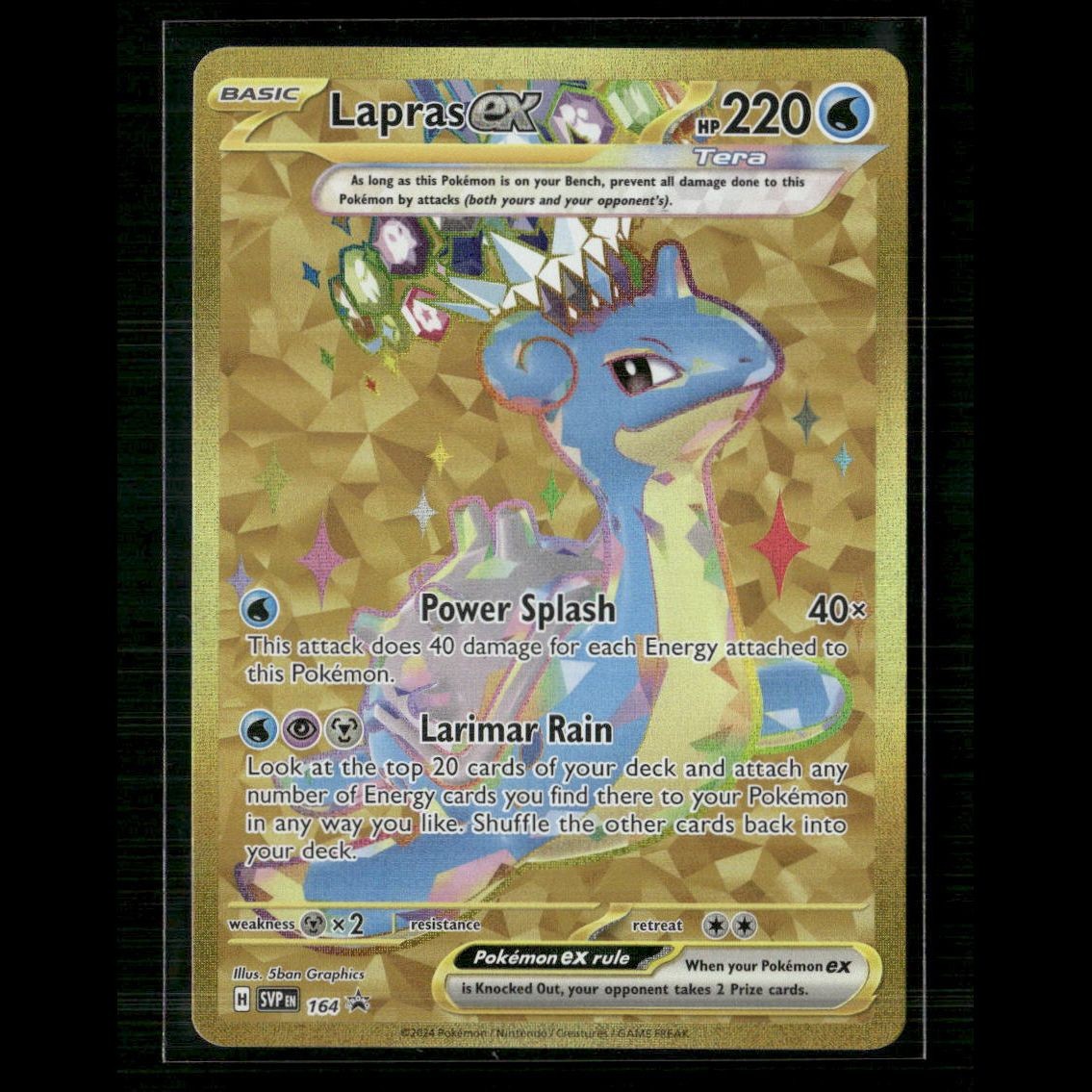 Lapras ex 164 SV: Scarlet & Violet Promo Cards NM Pokemon