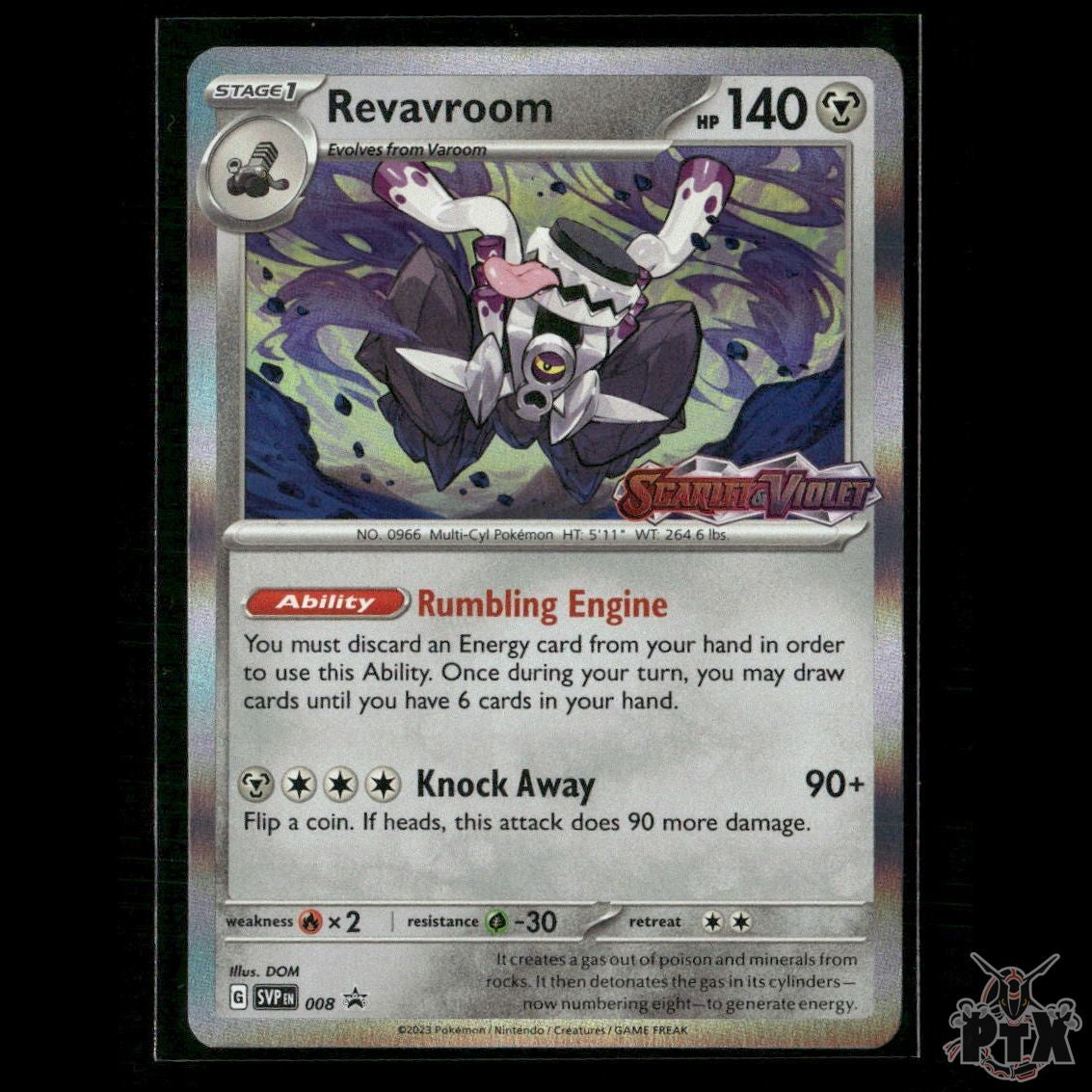 Revavroom (Prerelease) 008 SV: Scarlet & Violet Promo Cards NM Pokemon