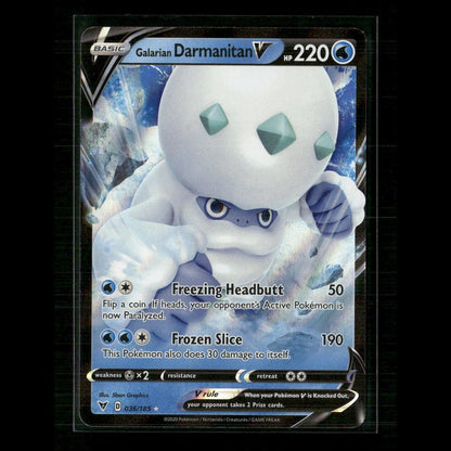 Galarian Darmanitan V 036/185 SWSH04: Vivid Voltage NM Pokemon