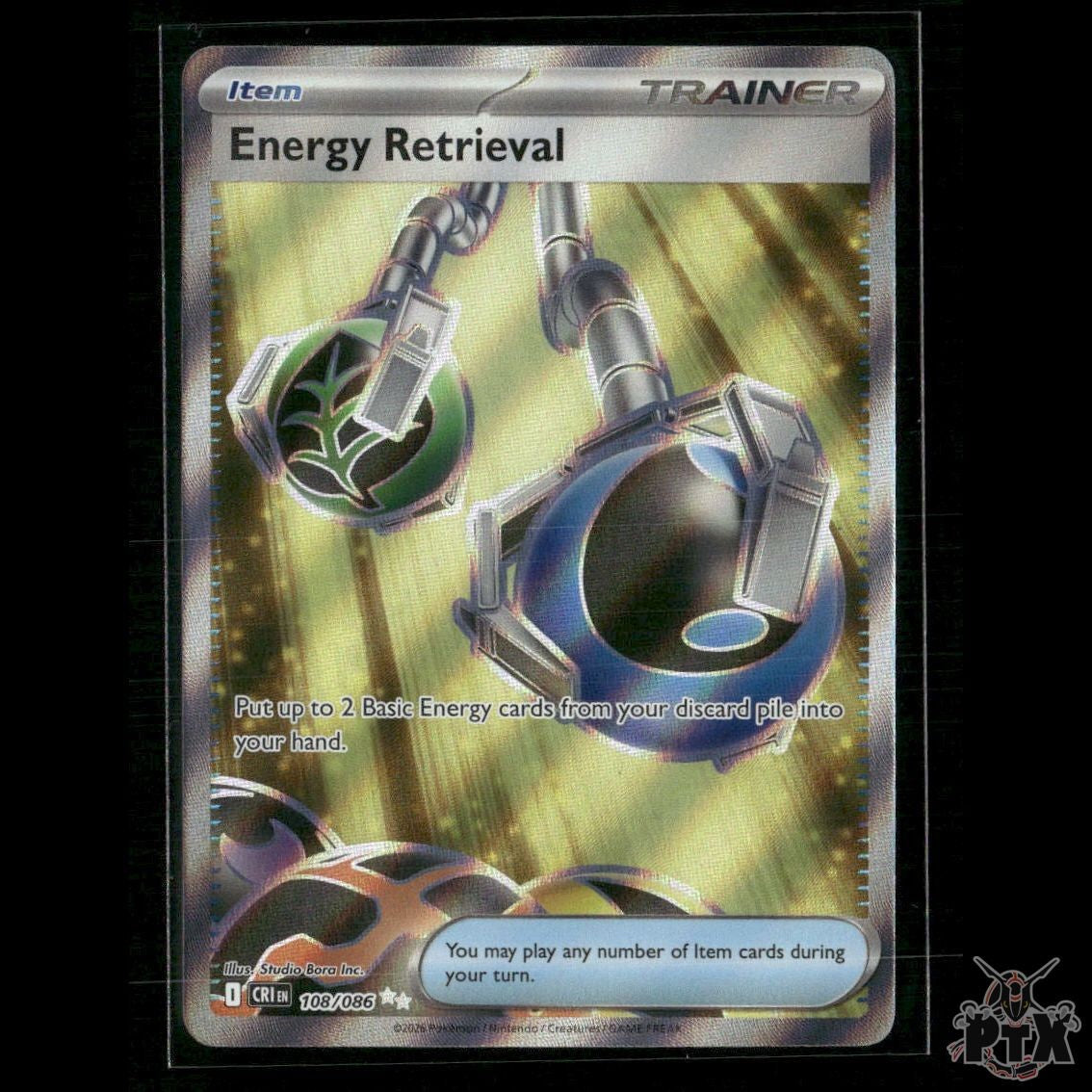Energy Retrieval 108/086 ME04: Chaos Rising NM Pokemon