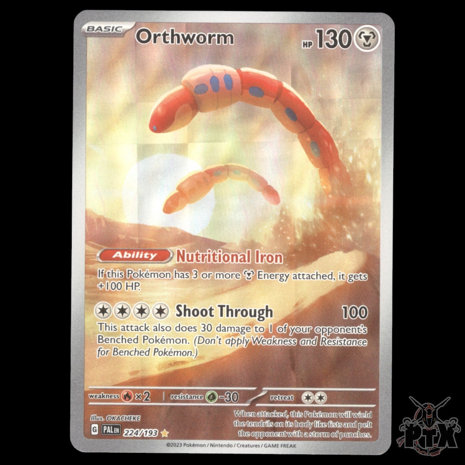 Orthworm #224/193 Paldea Evolved NM/Near Mint Pokemon 2023
