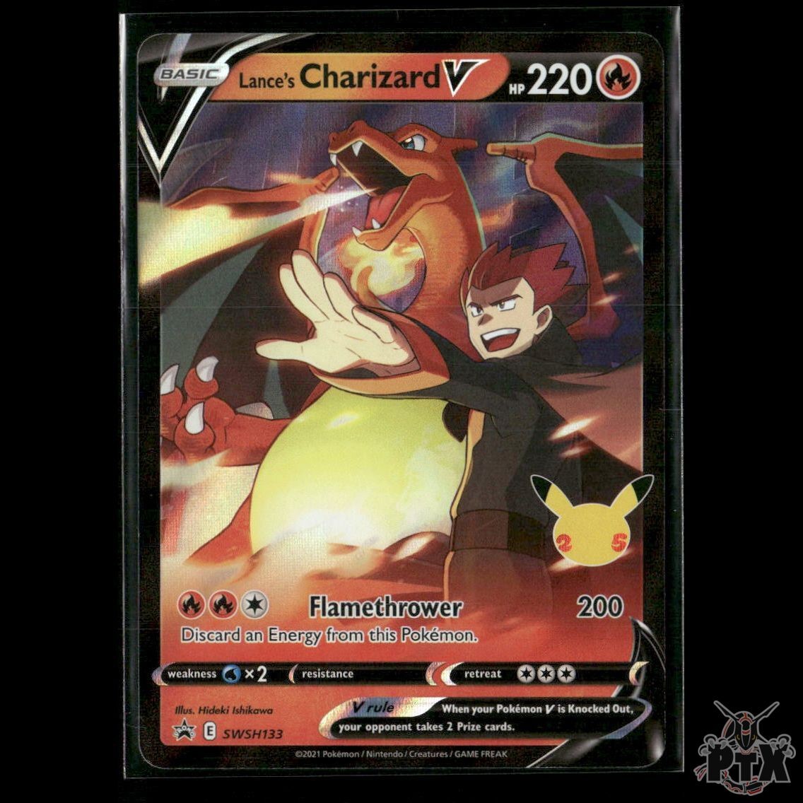 Lance's Charizard V SWSH133 SWSH: Sword & Shield Promo Cards NM Pokemon