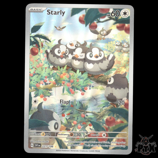 Starly #221/198 Scarlet & Violet Base NM/Near Mint Pokemon 2023
