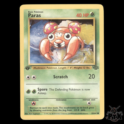 Paras #59/64 1st Edition Jungle NM/Near Mint Pokemon 1999