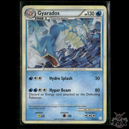 Gyarados 4/123 (Cracked Ice Holo) HearthGold & SoulSilver HP Pokemon