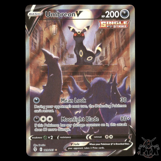 Umbreon V #189/203 Evolving Skies NM/Near Mint Pokemon 2021
