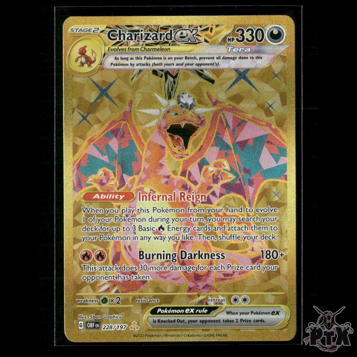 Charizard ex 228/197 SV03: Obsidian Flames NM Pokemon