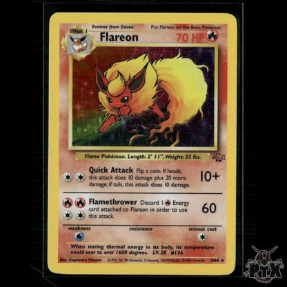 Flareon Holo 3/64 Jungle NM Pokemon