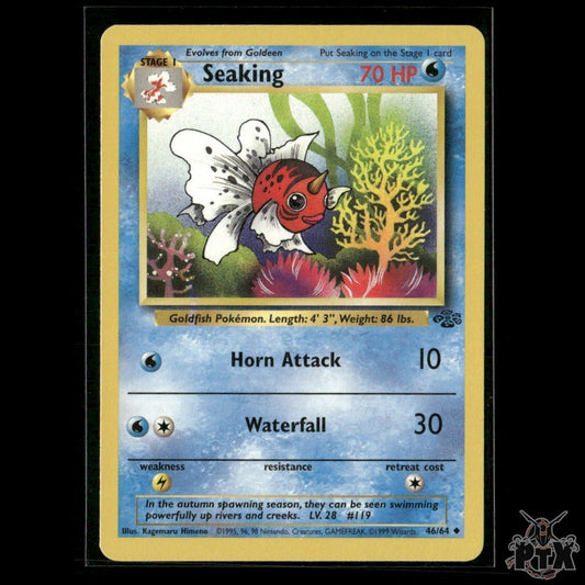 Seaking 46/64 Jungle LP Pokemon