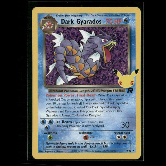 Dark Gyarados 8/82 Celebrations: Classic Collection NM Pokemon