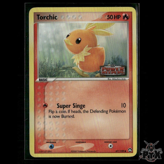Torchic Reverse Holo 67/108 EX Power Keepers LP Pokemon
