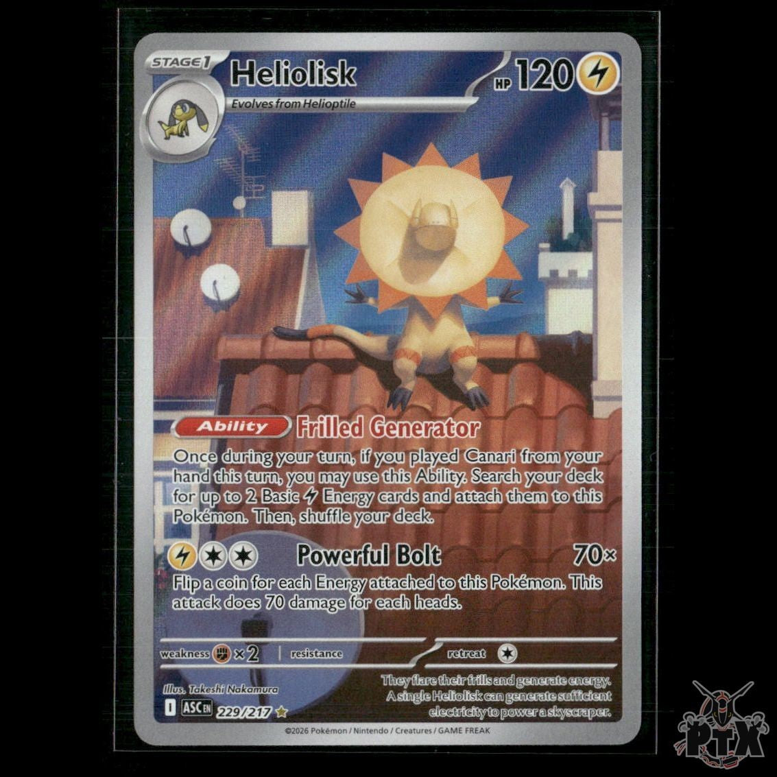 Heliolisk 229/217 ME: Ascended Heroes NM Pokemon