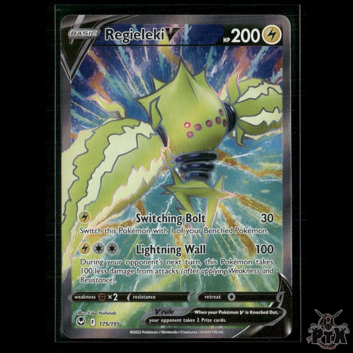 Regieleki V (Full Art) 175/195 SWSH12: Silver Tempest NM Pokemon