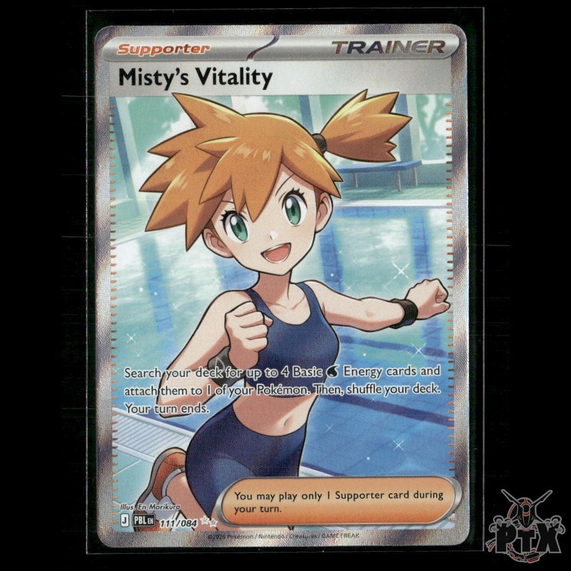 Misty's Vitality 111/084 ME05: Pitch Black NM Pokemon
