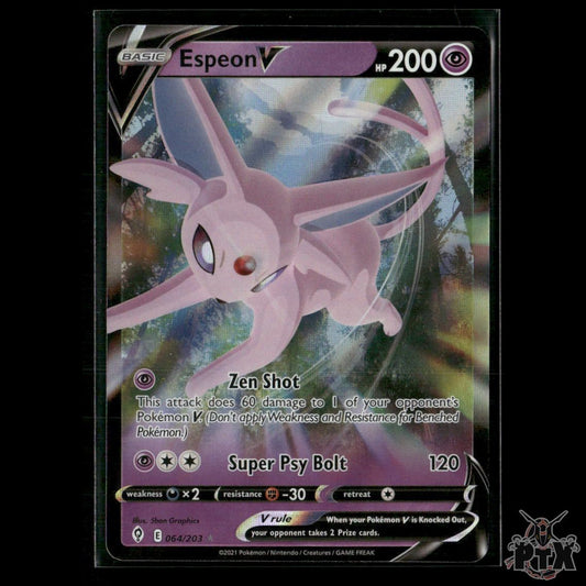 Espeon V 064/203 SWSH07: Evolving Skies NM Pokemon
