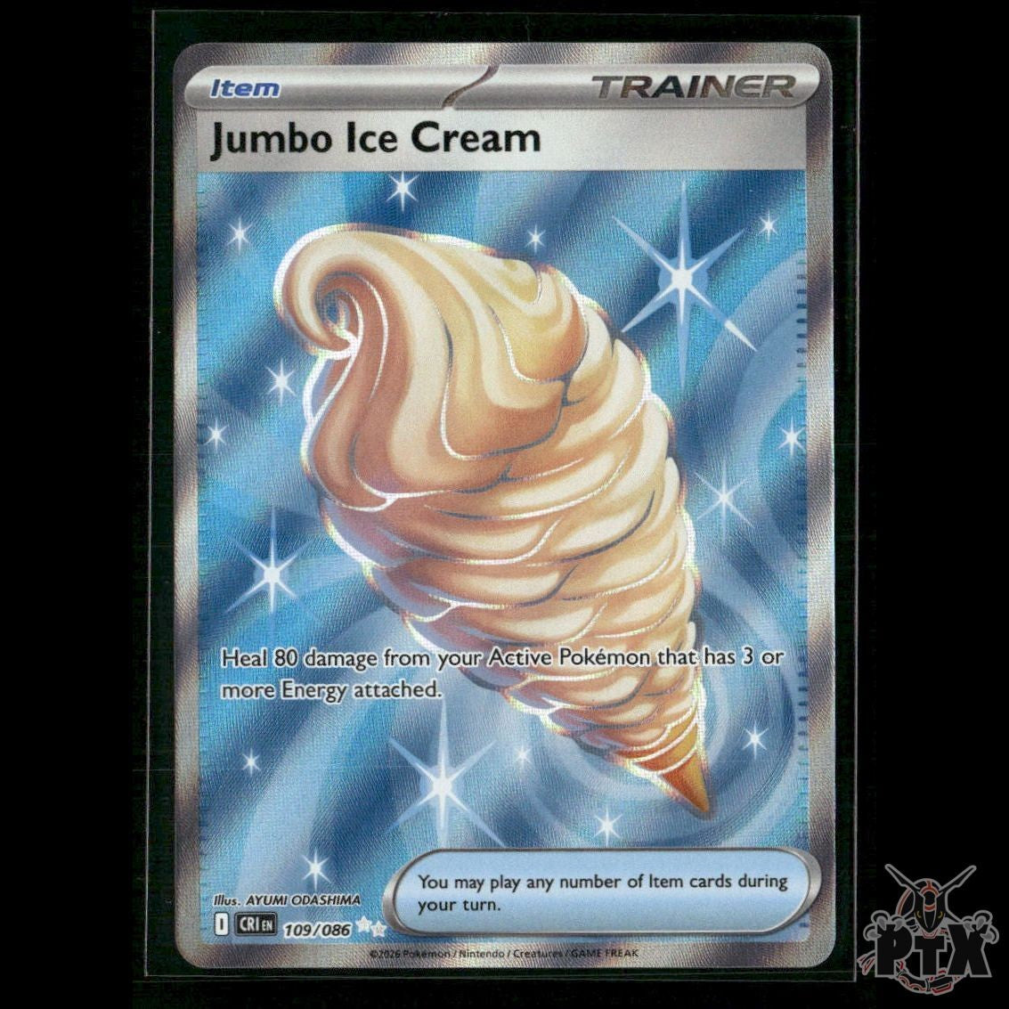 Jumbo Ice Cream 109/086 ME04: Chaos Rising NM Pokemon