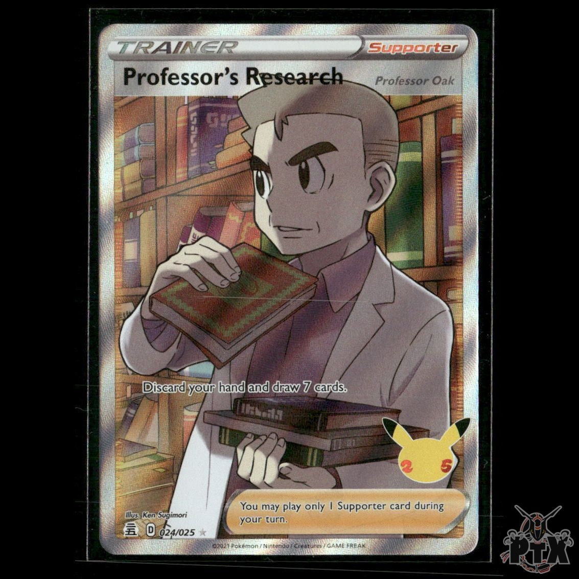 Professor's Research (Full Art) 024/025 Celebrations NM Pokemon