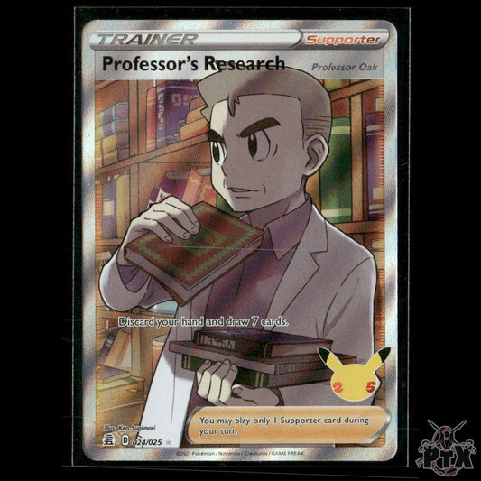 Professor's Research (Full Art) 024/025 Celebrations NM Pokemon