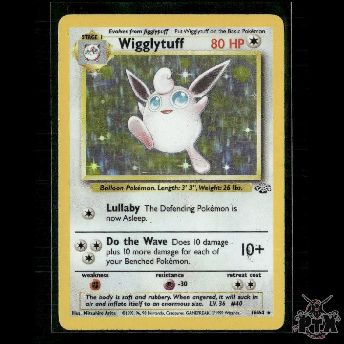 Wigglytuff Holo 16/64 Jungle NM Pokemon