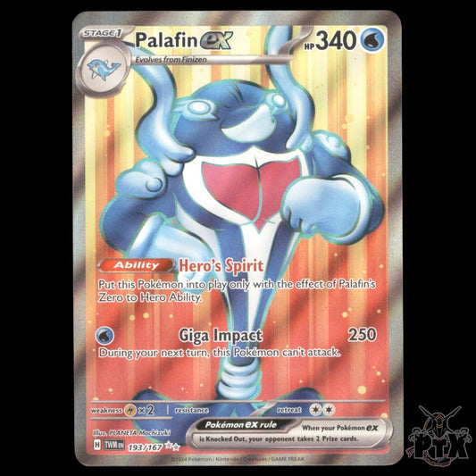 Palafin ex #193/167 Twilight Masquerade NM/Near Mint Pokemon 2024