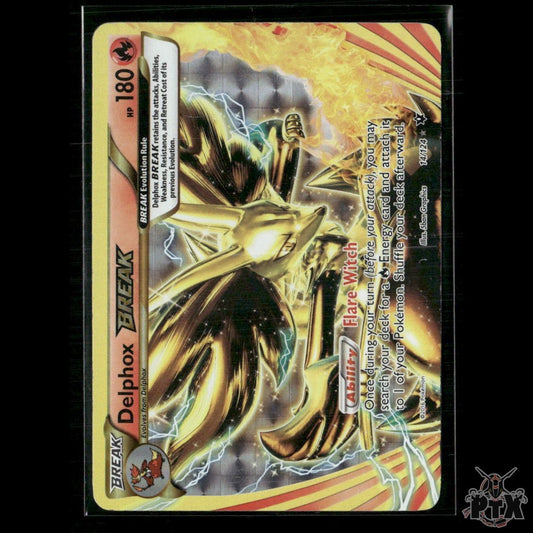 Delphox BREAK 14/124 XY - Fates Collide MP Pokemon