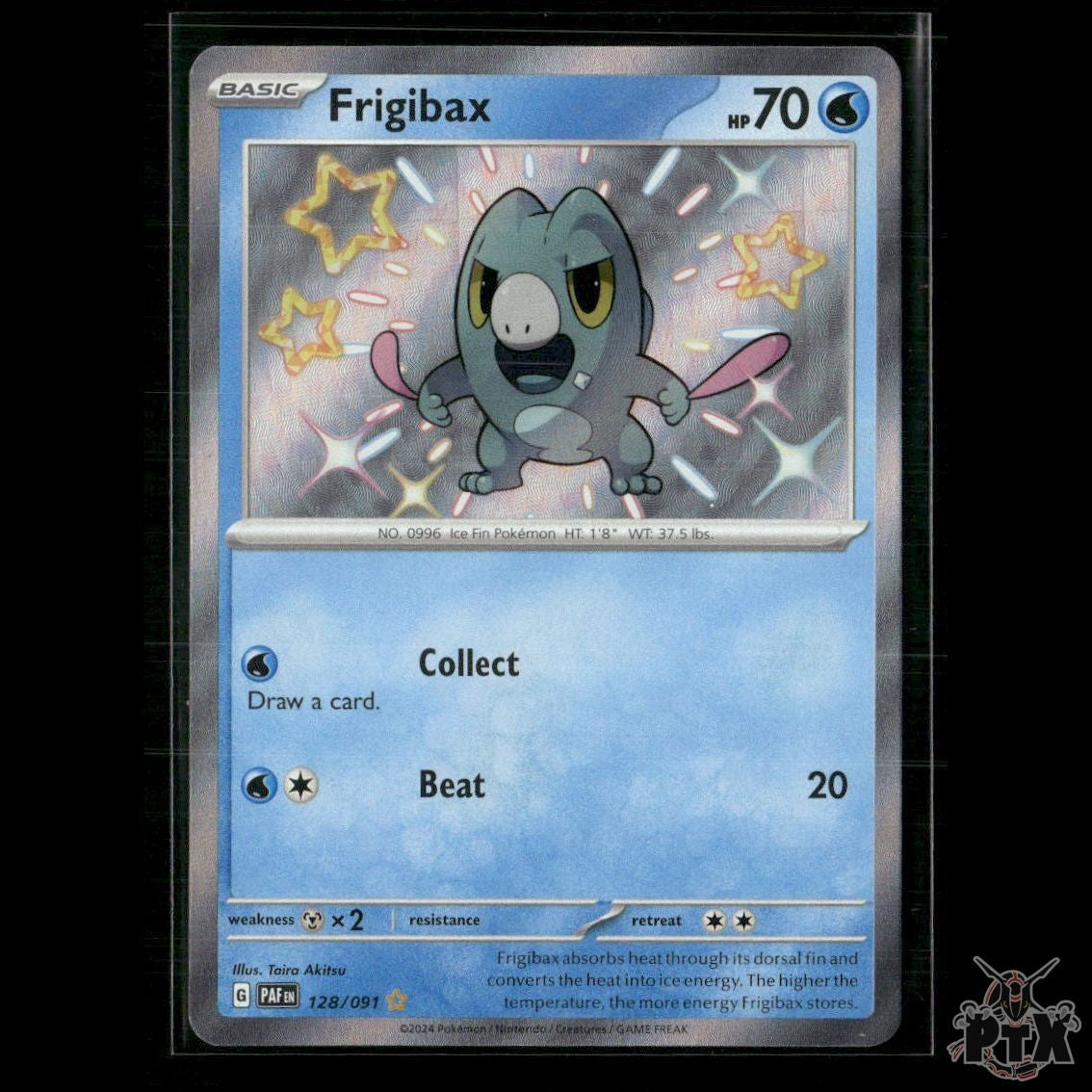 Frigibax 128/091 SV: Paldean Fates NM Pokemon