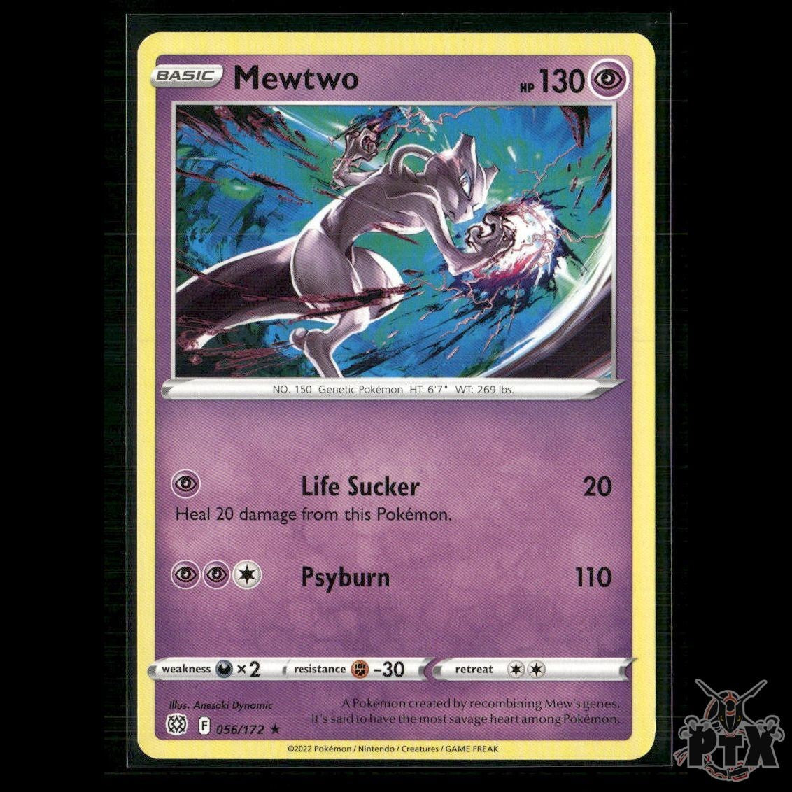 Mewtwo 056/172 SWSH09: Brilliant Stars NM Pokemon