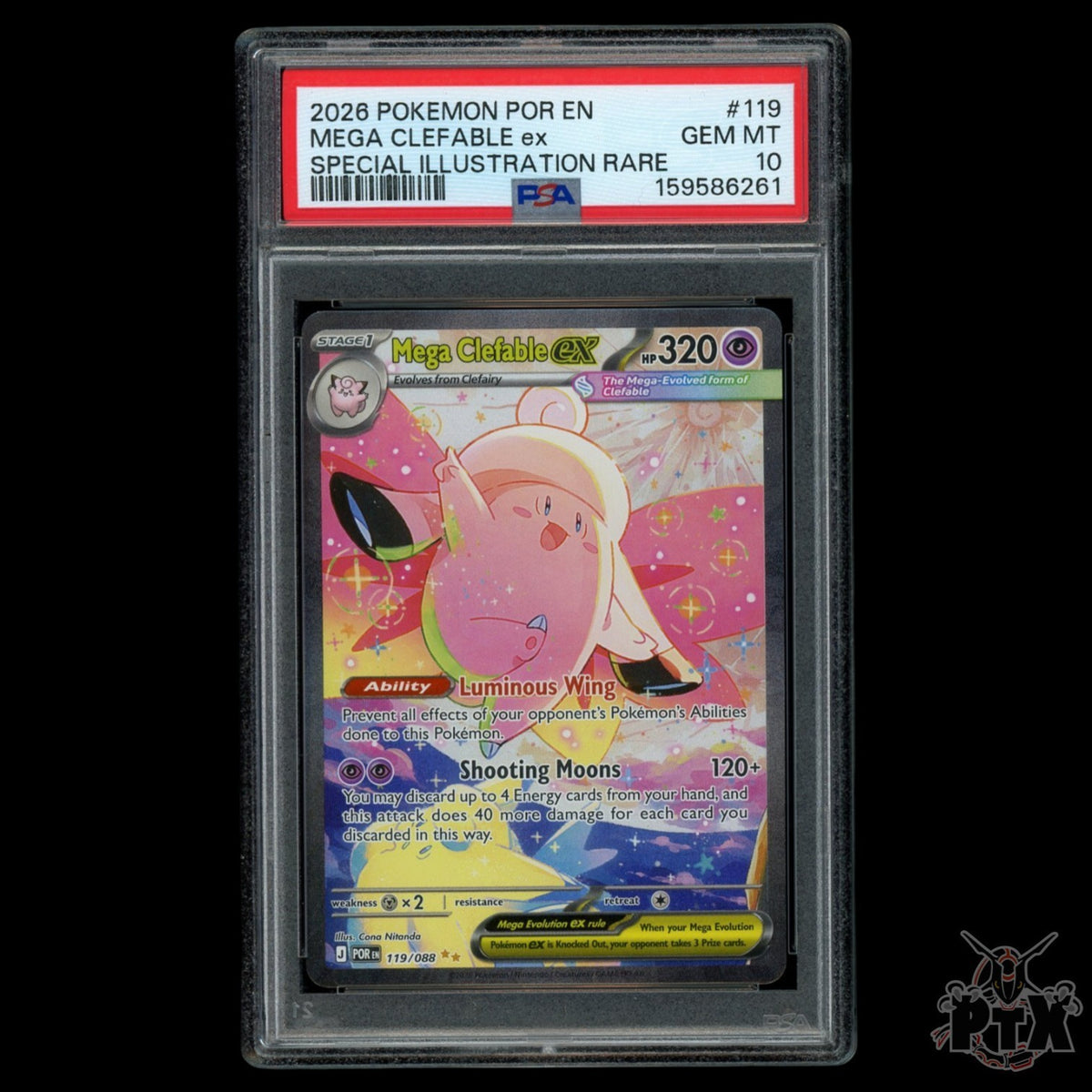 Mega Clefable ex 119/088 PSA 10 Perfect Order Pokemon 2026