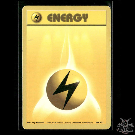 Lightning Energy 100/102 Base Set HP Pokemon