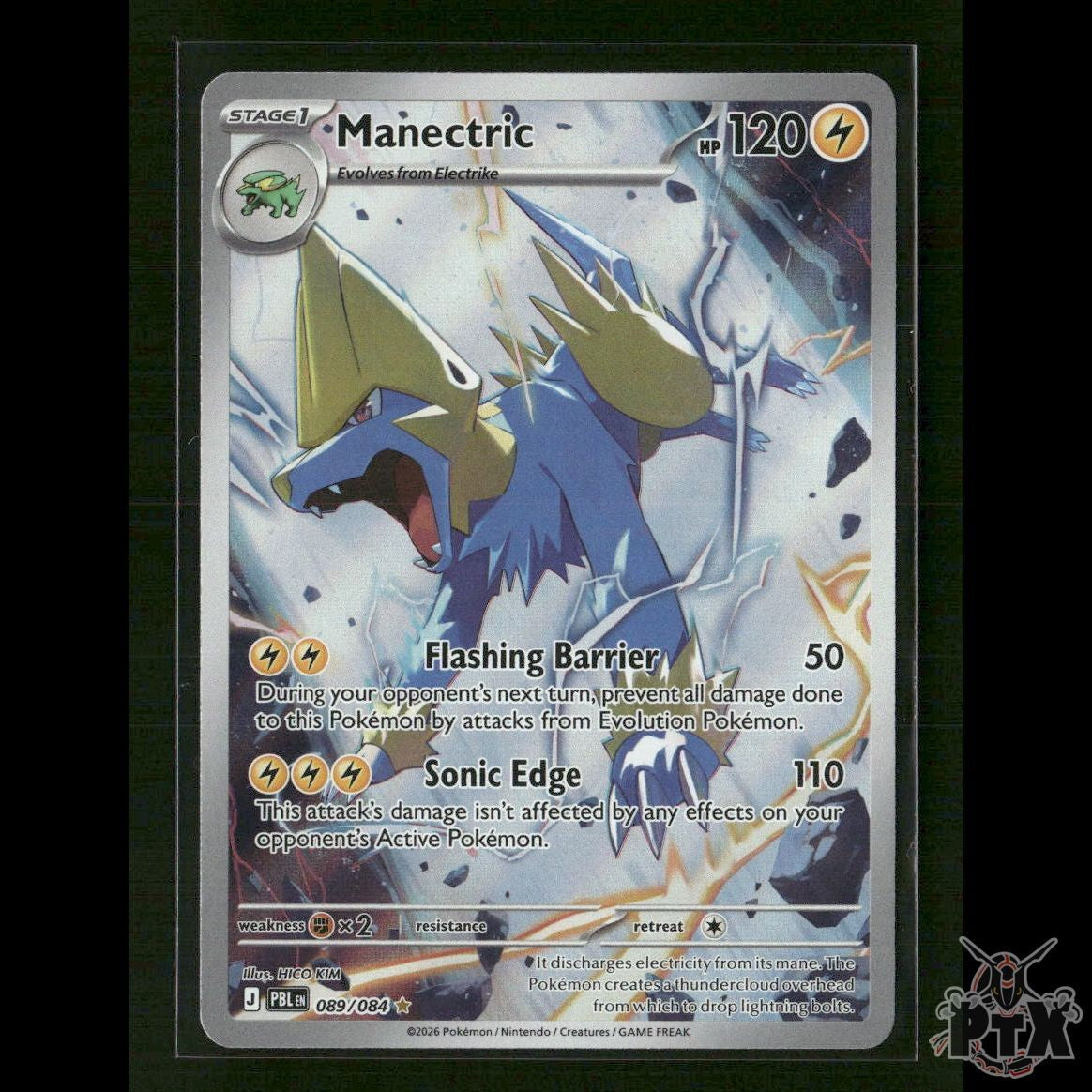 Manectric 089/084 ME05: Pitch Black NM Pokemon